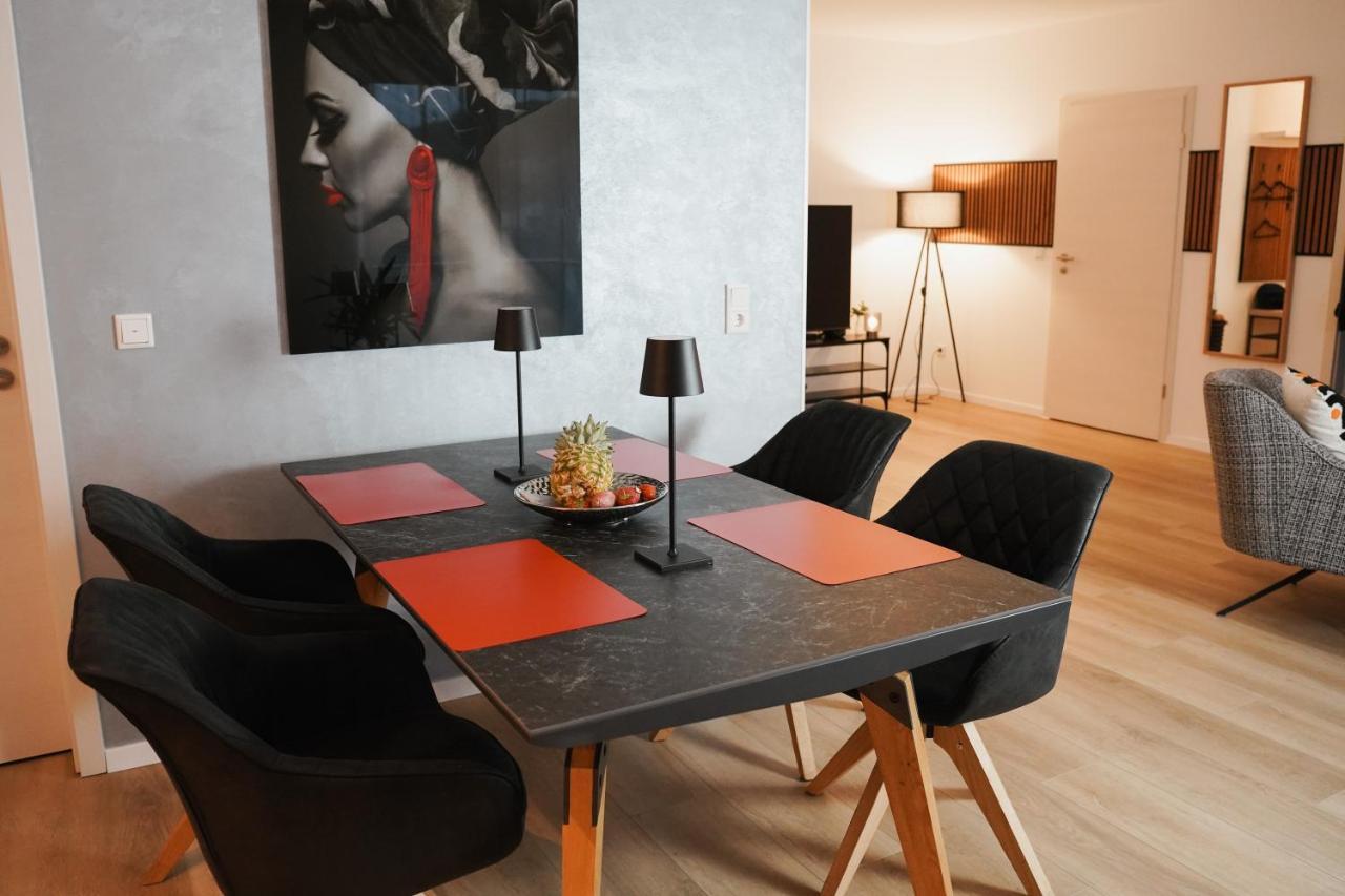Kamin, Parkplatz, Balkon, Stilvolles Zuhause,Grosszuegig Apartamento Paderborn Exterior foto